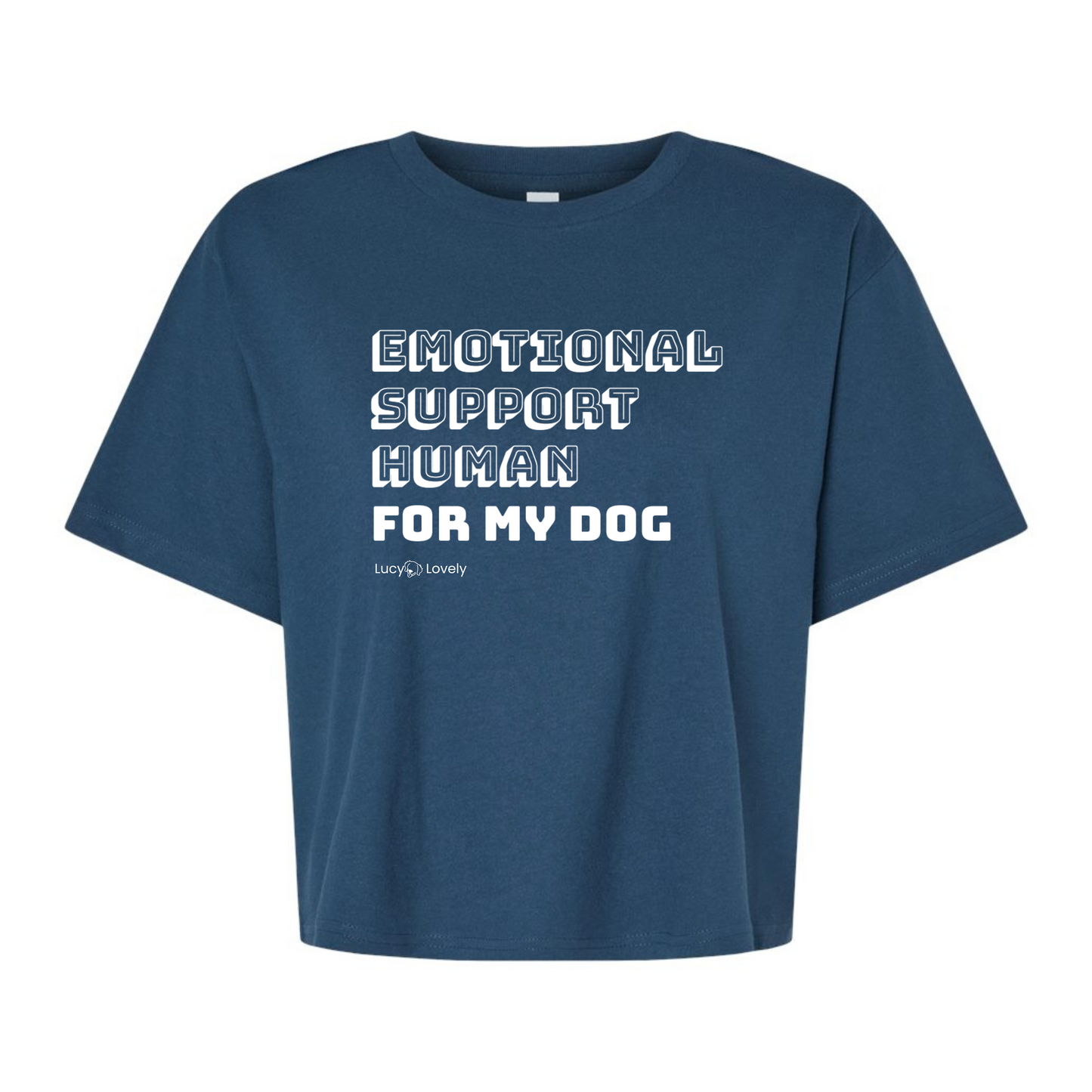 Emotional Support Human... Women’s Boxy Tee