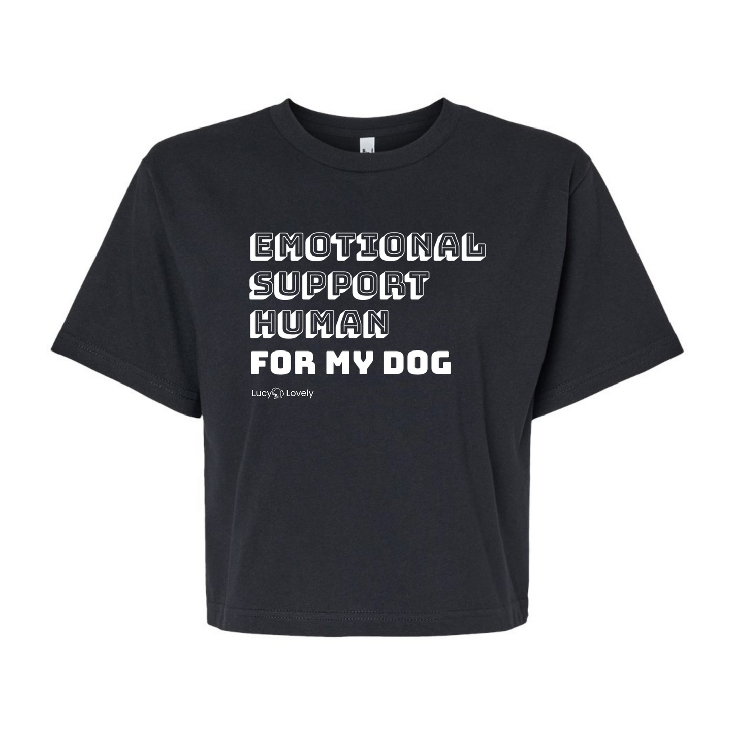 Emotional Support Human... Women’s Boxy Tee