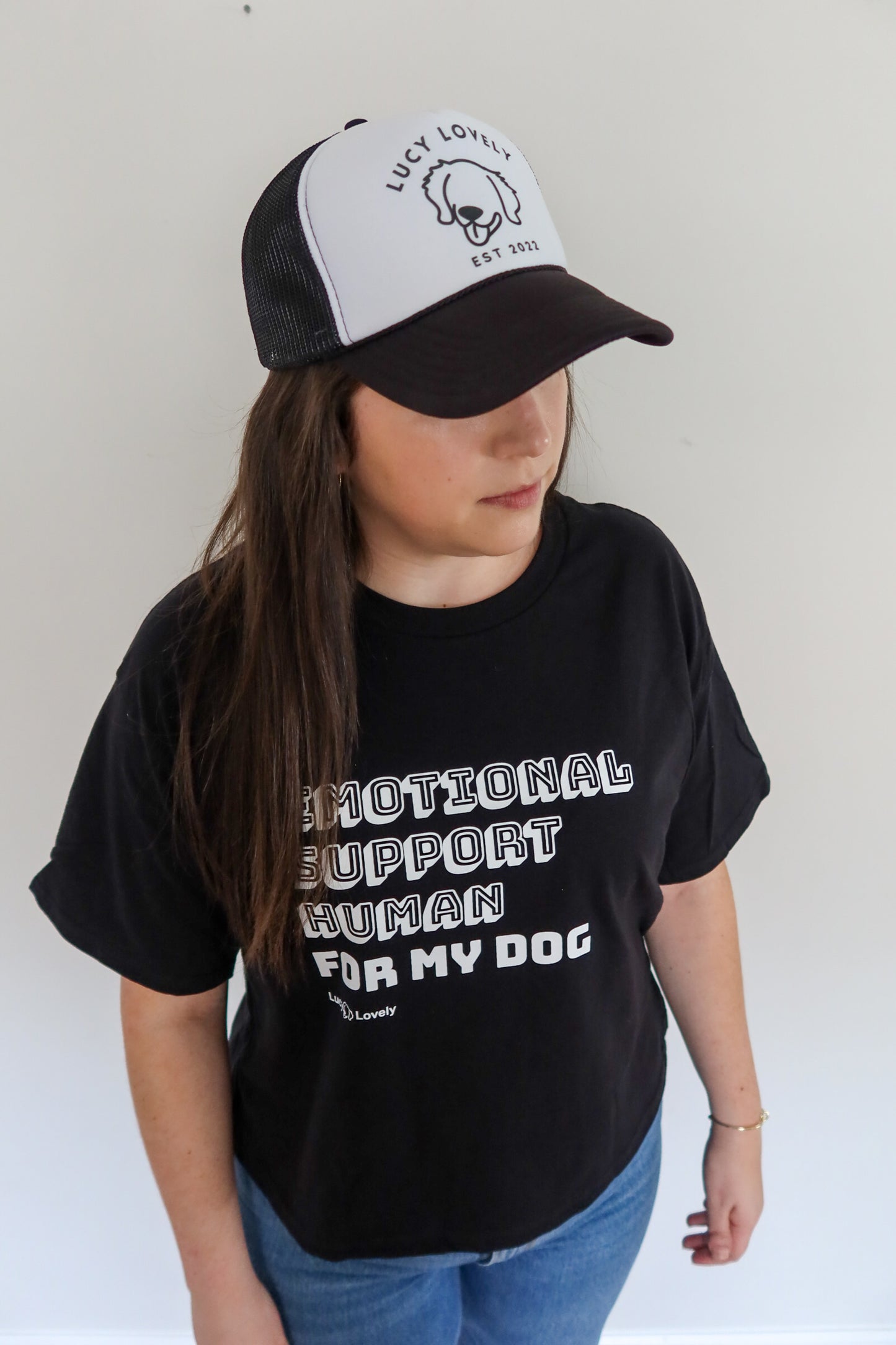 Emotional Support Human... Women’s Boxy Tee