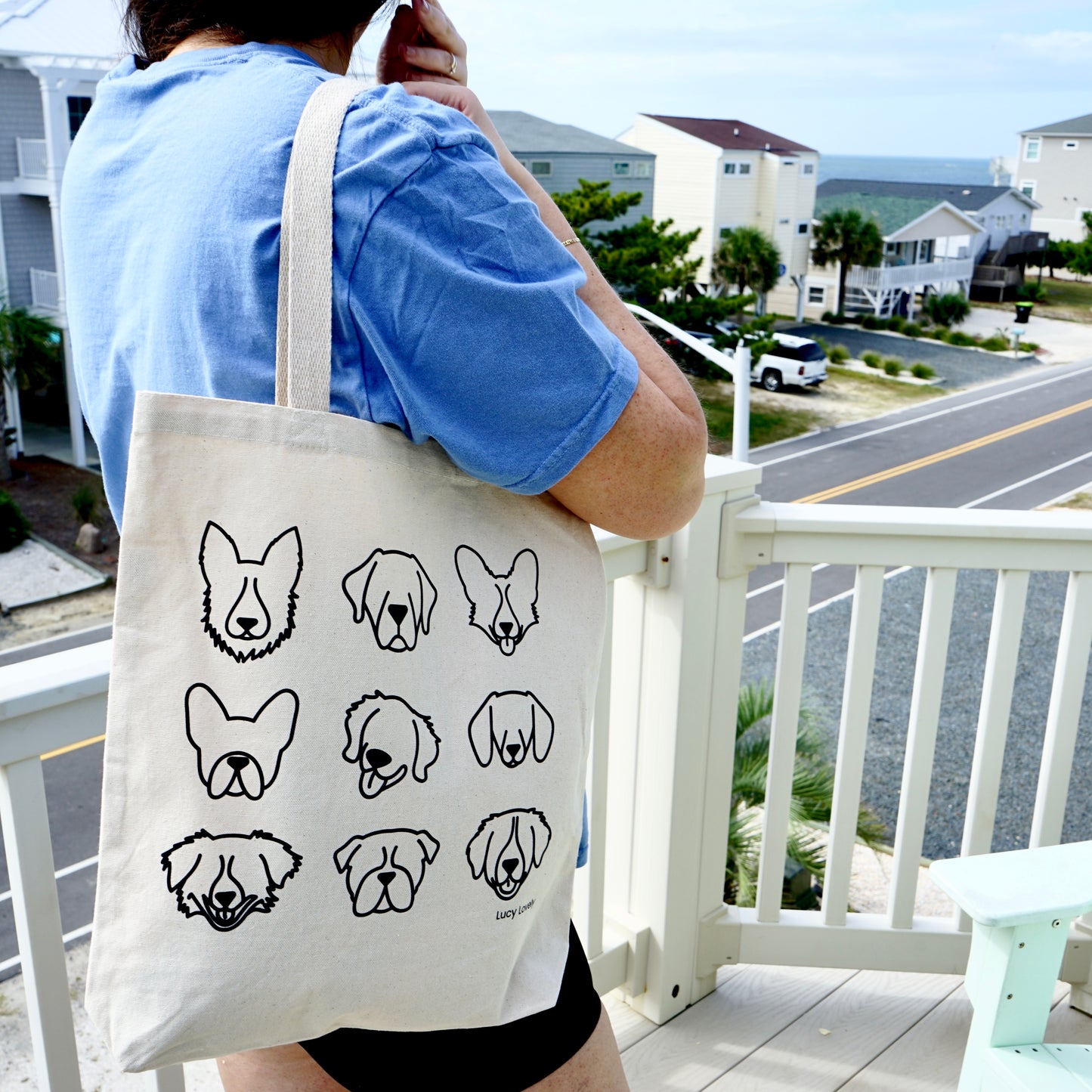 Dog Obsessed Canvas Tote Bag