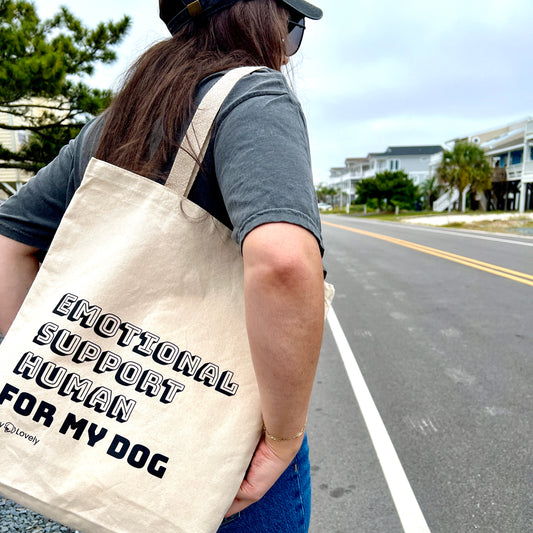 Emotional Support Human Canvas Tote Bag
