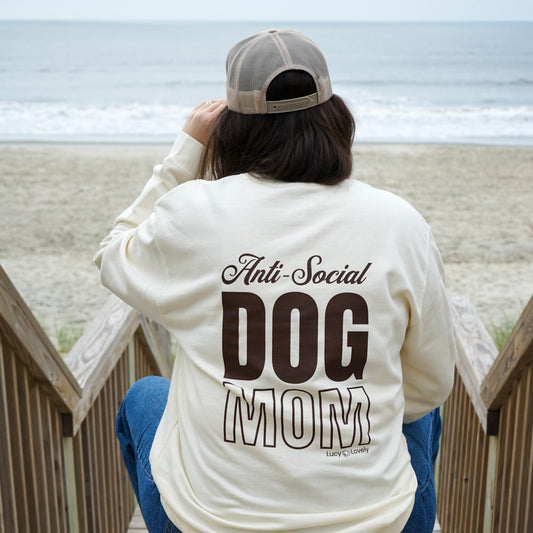 Anti-Social Dog Mom Midweight Sweatshirt