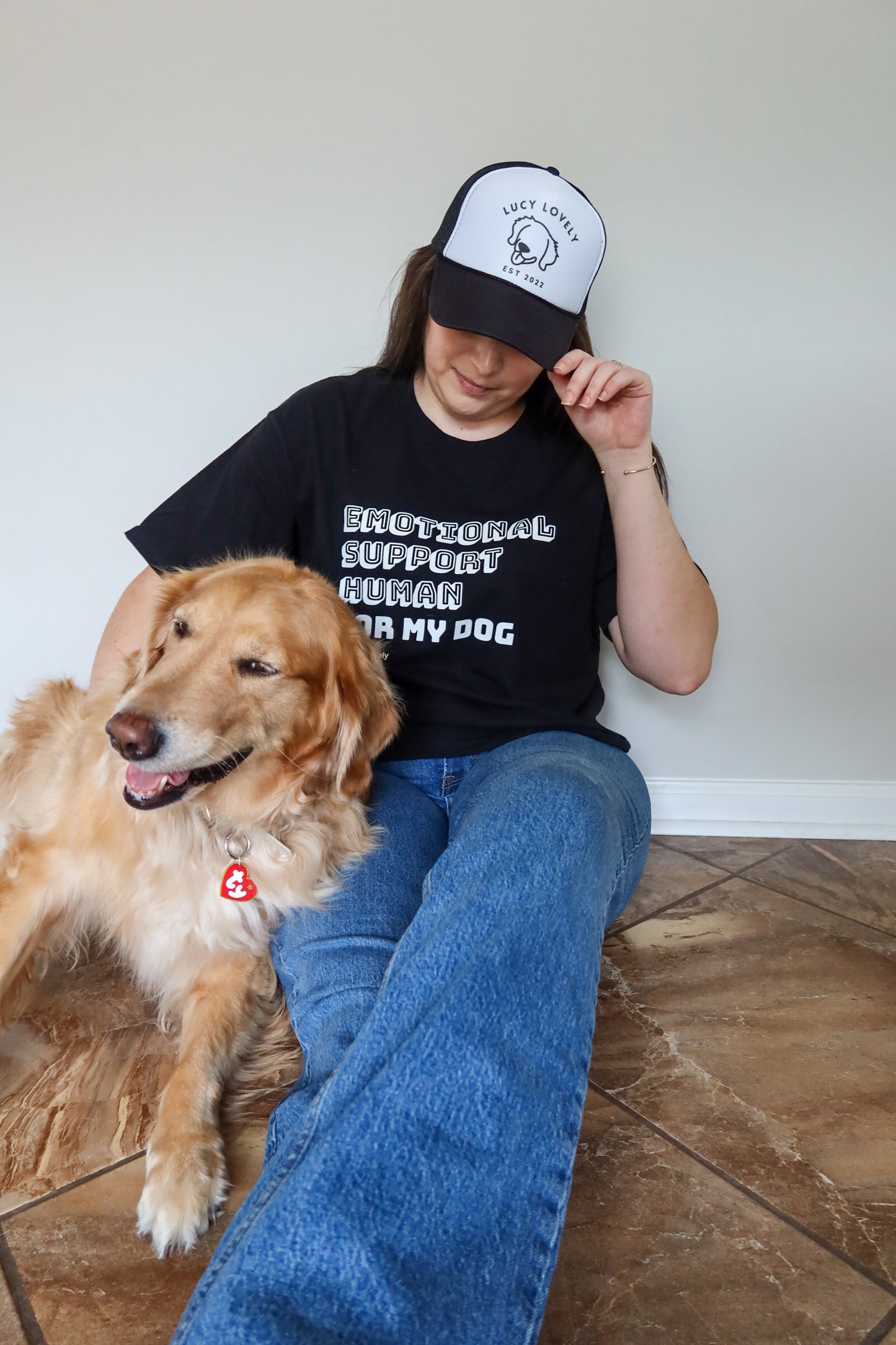 Emotional Support Human... Women’s Boxy Tee