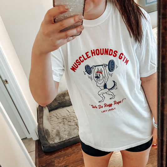 Muscle Hounds Gym Unisex Heavyweight T-Shirt