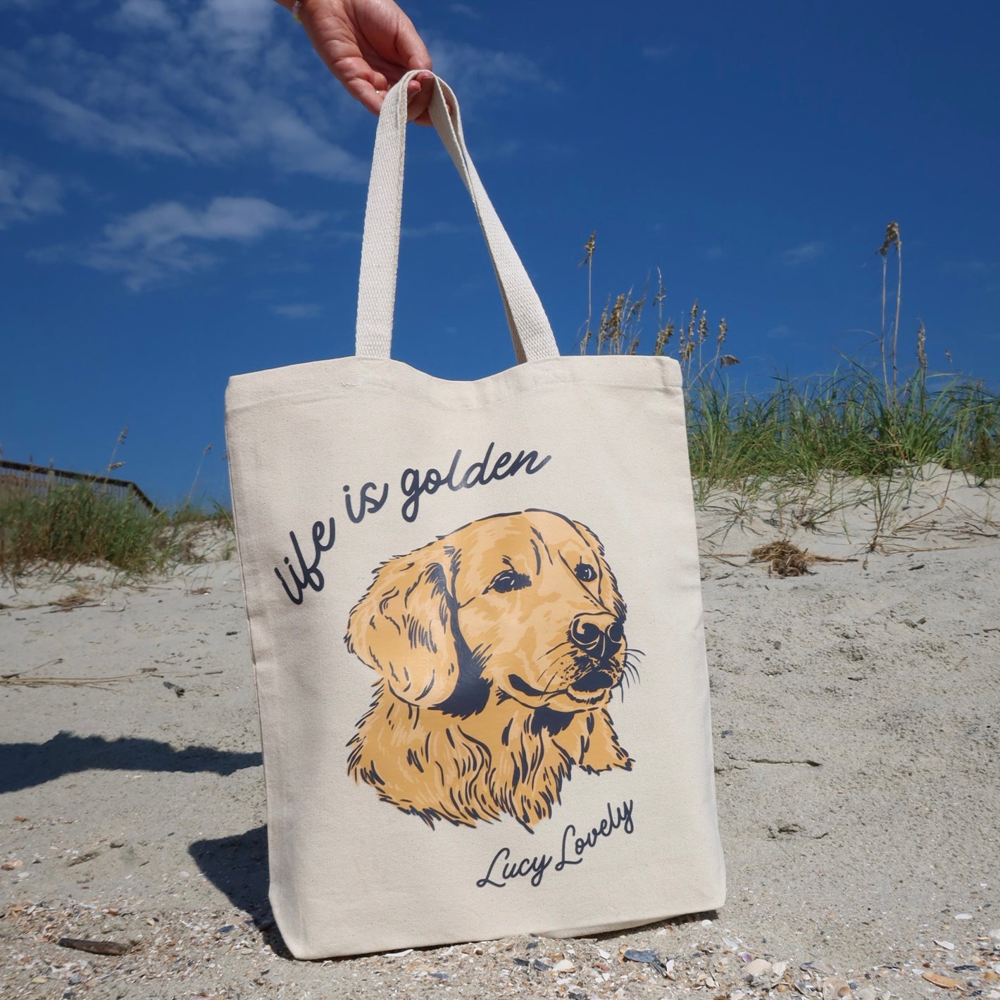 Life is Golden Canvas Tote Bag