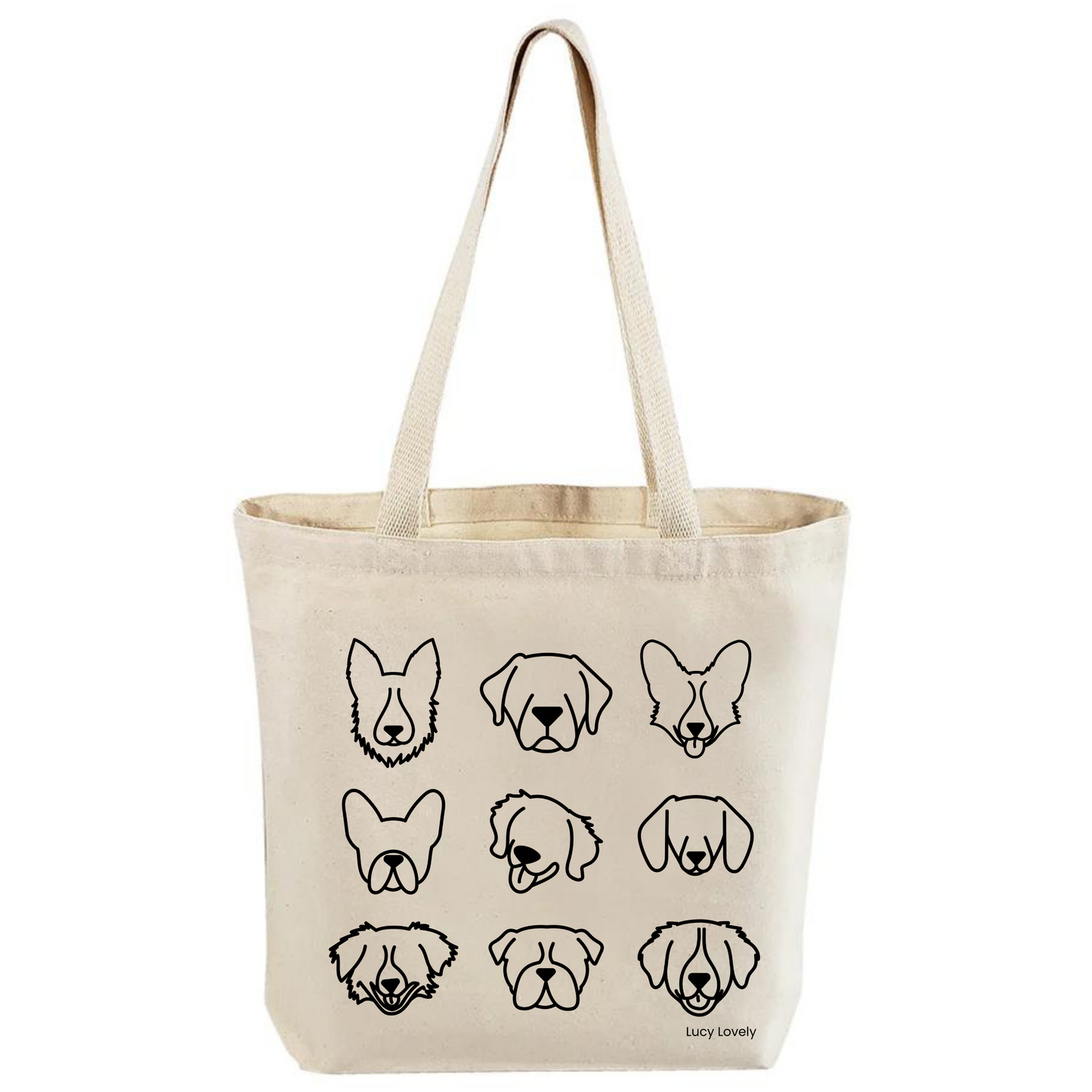 Dog Obsessed Canvas Tote Bag